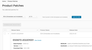 دانلود پچ آپدیت ESXI