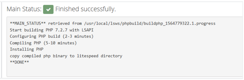  PHP در وب سرور LiteSpeed