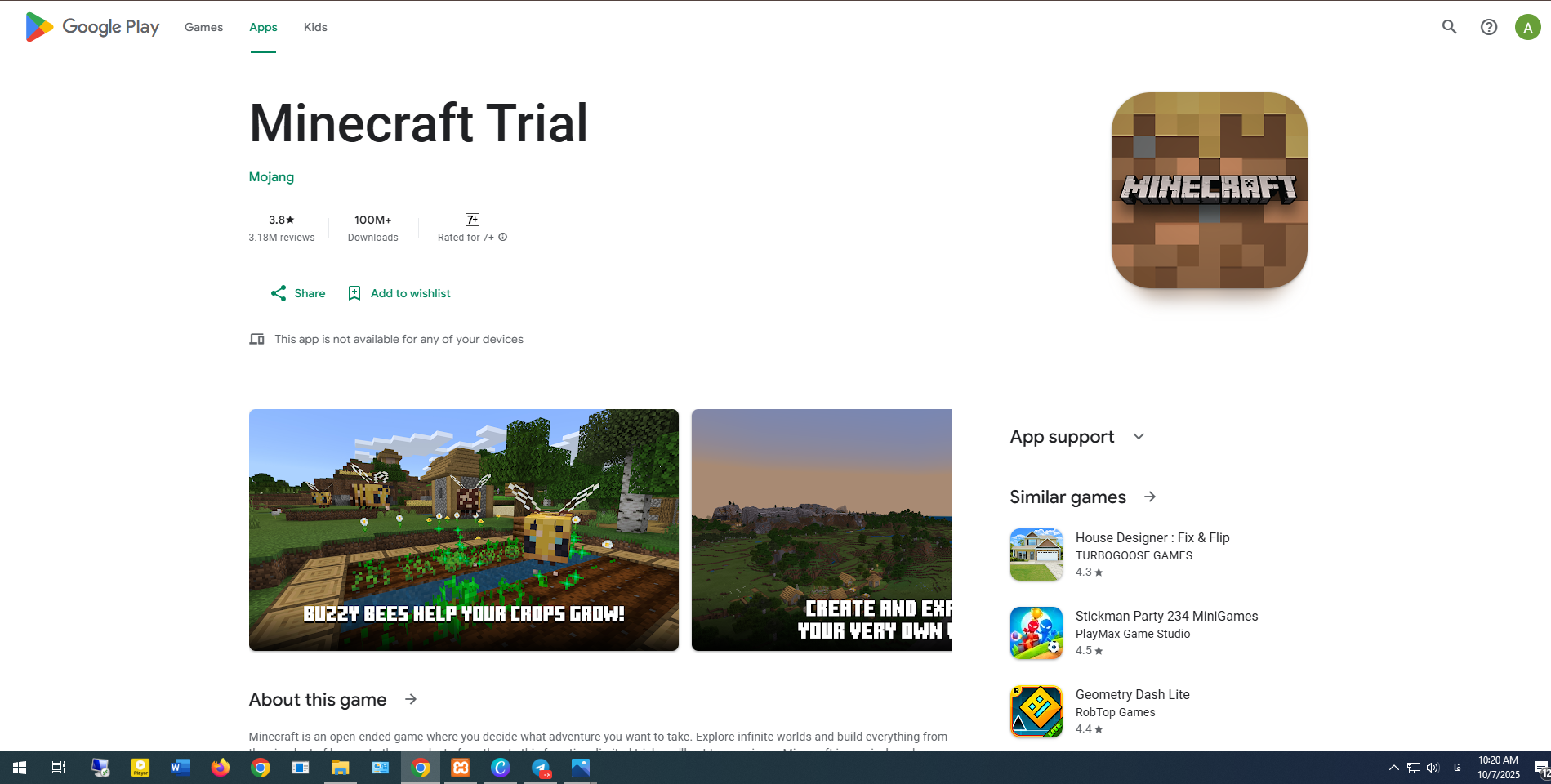 minecraft trial